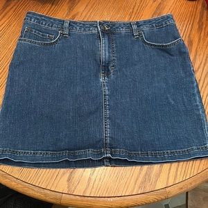 Women Lee Denim Mid Rise Skort